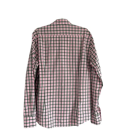 Barbour Bruce Men's Shirt Classic Tailored Fit Cotton Chek Nevada Pink Size L - Picture 4 of 11